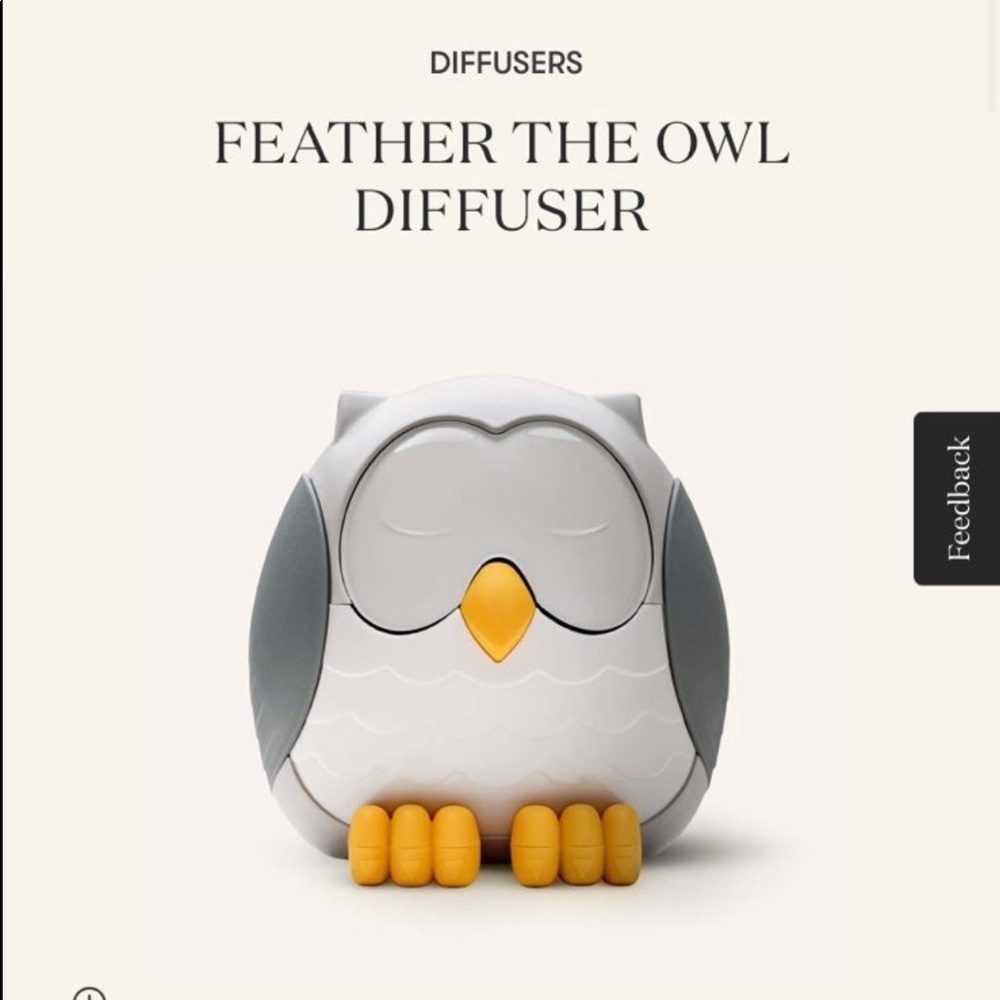 New in box Feather the Owl diffuser